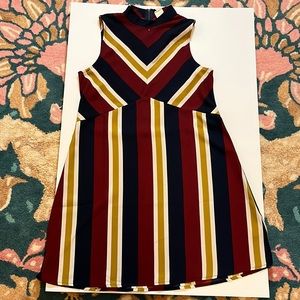 Sleeveless back zip dress Knee length